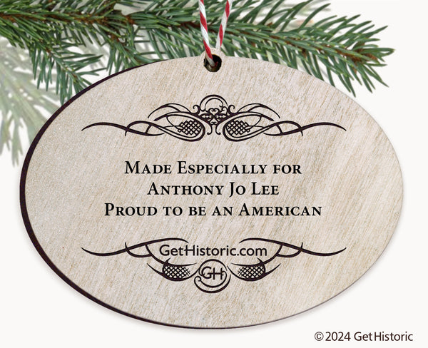 Personalized Wooden Engraved Ornament