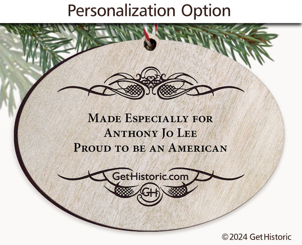 Personalized Wooden Engraved Ornament