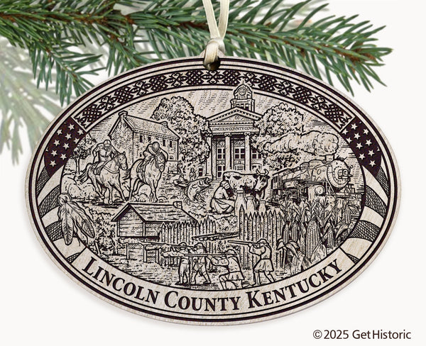 Lincoln County Kentucky Engraved Ornament