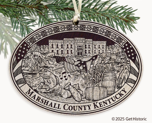 Marshall County Kentucky Engraved Ornament