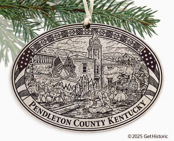 Pendleton County Kentucky Engraved Ornament