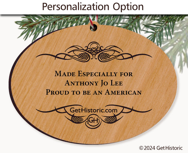 Personalized Wooden Engraved Ornament
