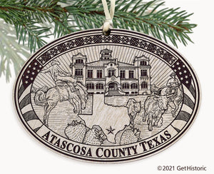 Atascosa County Texas Engraved Ornament