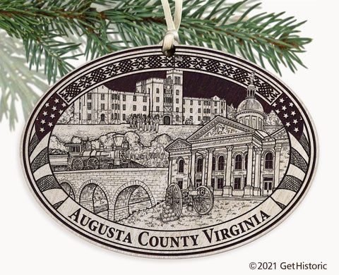 Augusta County Virginia Engraved Ornament