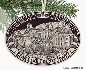 Bear Lake County Idaho Engraved Ornament