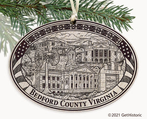 Calhoun County South Carolina Engraved Ornament