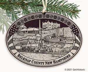 Belknap County New Hampshire Engraved Ornament