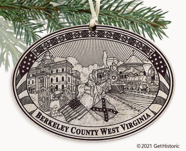 Berkeley County West Virginia Engraved Ornament