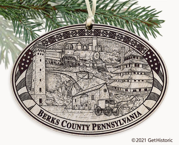 Berks County Pennsylvania Engraved Ornament