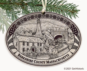 Berkshire County Massachusetts Engraved Ornament