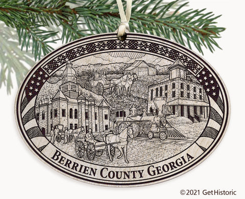 Berrien County Georgia Engraved Ornament