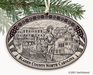 Bladen County North Carolina Engraved Ornament