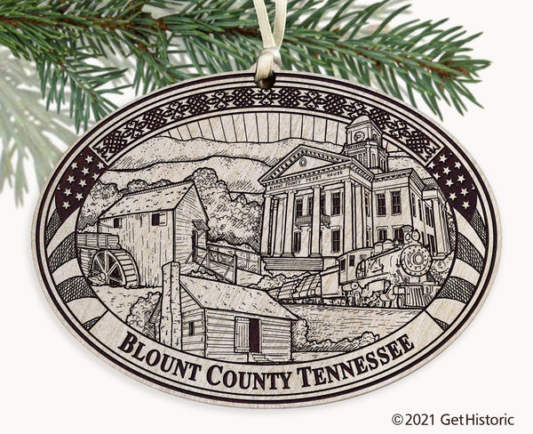 Blount County Tennessee Engraved Ornament