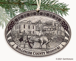 Bollinger County Missouri Engraved Ornament