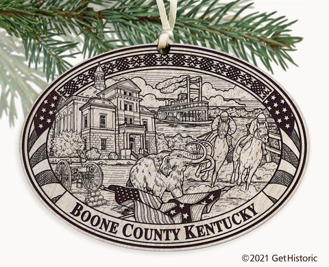 Boone County Kentucky Engraved Ornament