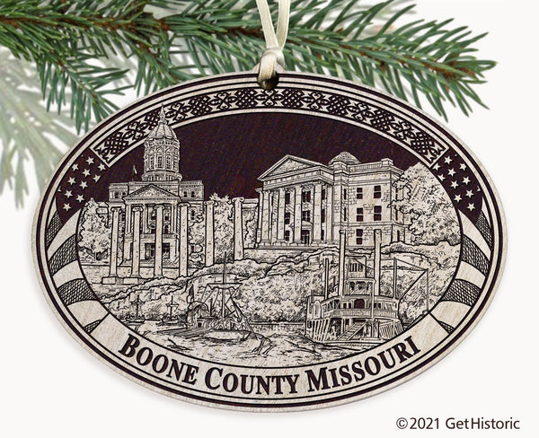 Boone County Missouri Engraved Ornament