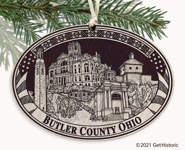 Butler County Ohio Engraved Ornament