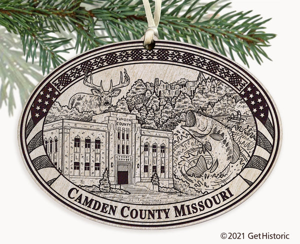 Camden County Missouri Engraved Ornament