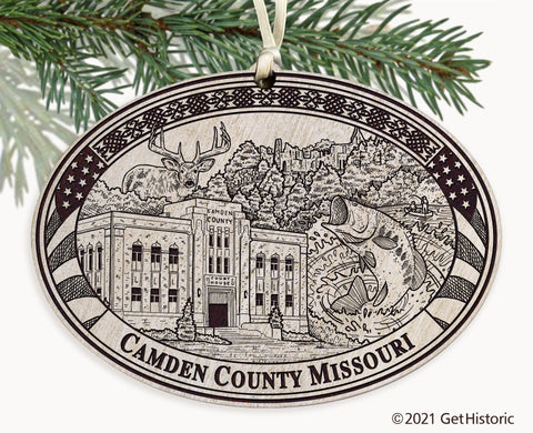 Camden County Missouri Engraved Ornament