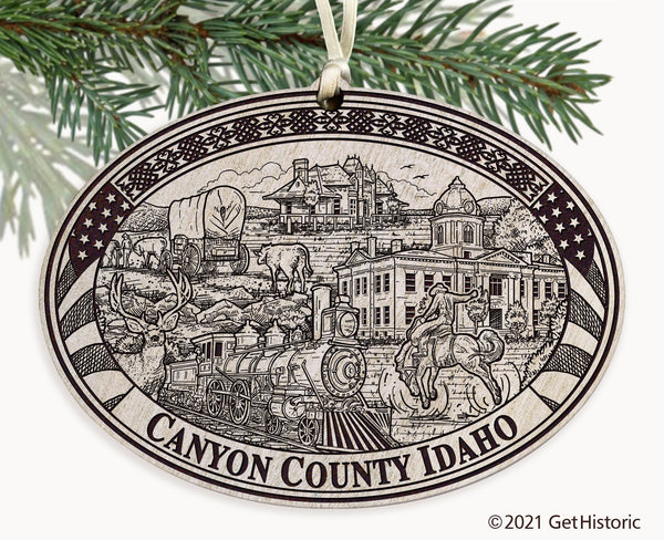 Canyon County Idaho Engraved Ornament