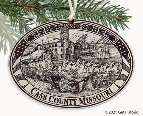 Cass County Missouri Engraved Ornament