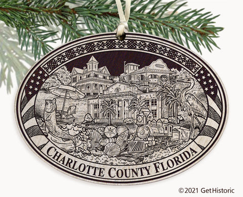 Charlotte County Florida Engraved Ornament