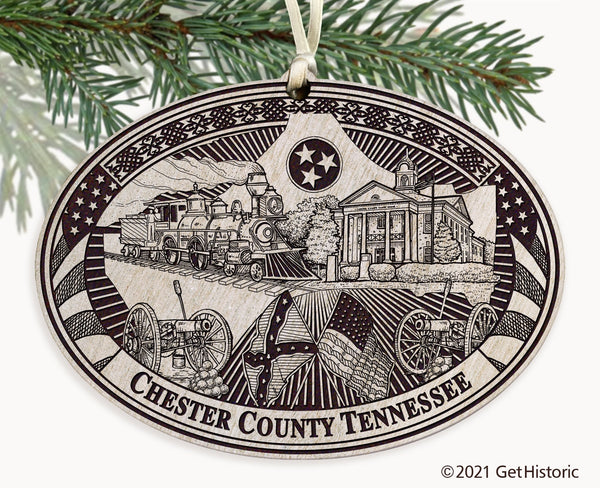 Chester County Tennessee Engraved Ornament