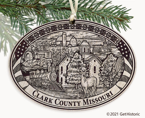 Clark County Missouri Engraved Ornament