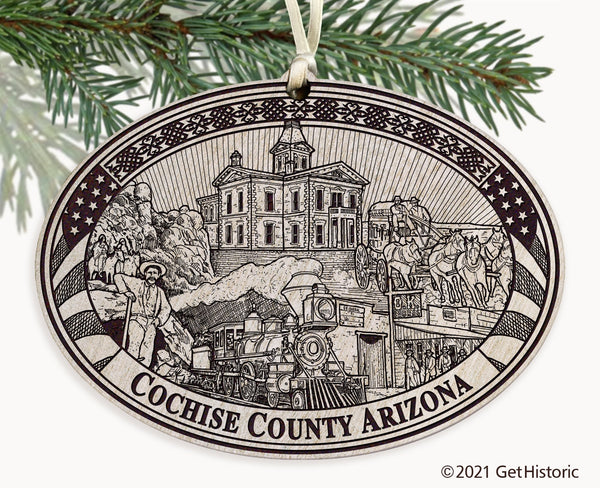Cochise County Arizona Engraved Ornament
