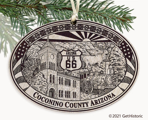 Coconino County Arizona Engraved Ornament