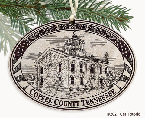 Coffee County Tennessee Engraved Ornament