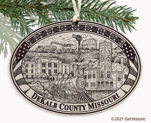 DeKalb County Missouri Engraved Ornament