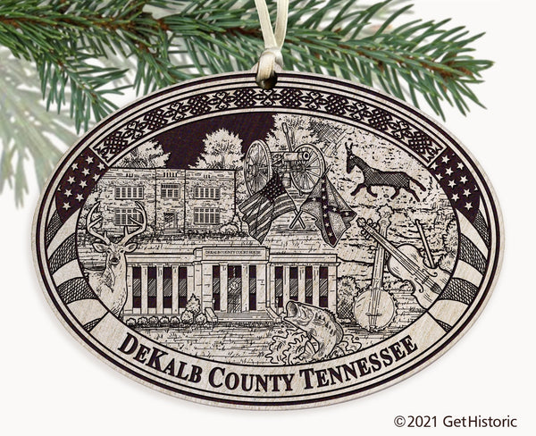 DeKalb County Tennessee Engraved Ornament