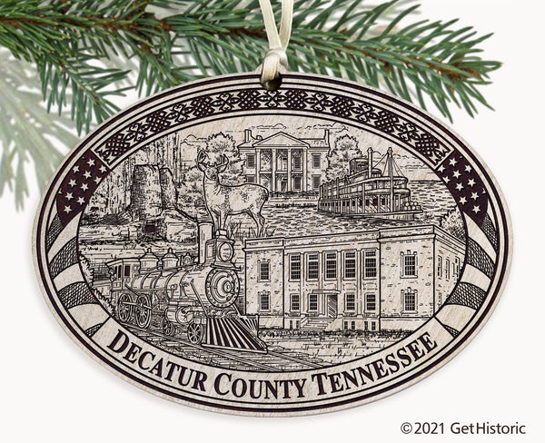 Decatur County Tennessee Engraved Ornament