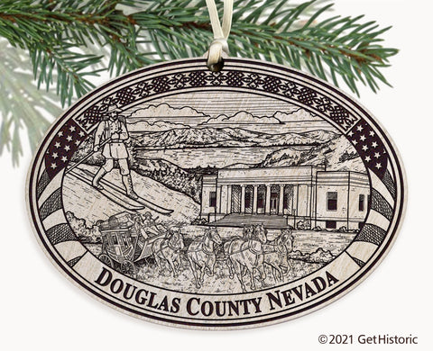Douglas County Nevada Engraved Ornament