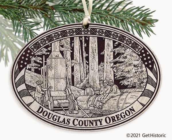 Douglas County Oregon Engraved Ornament