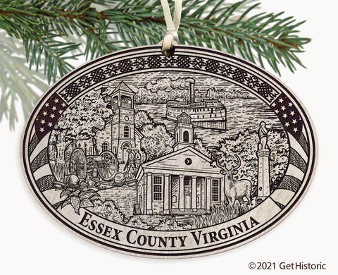 Essex County Virginia Engraved Ornament