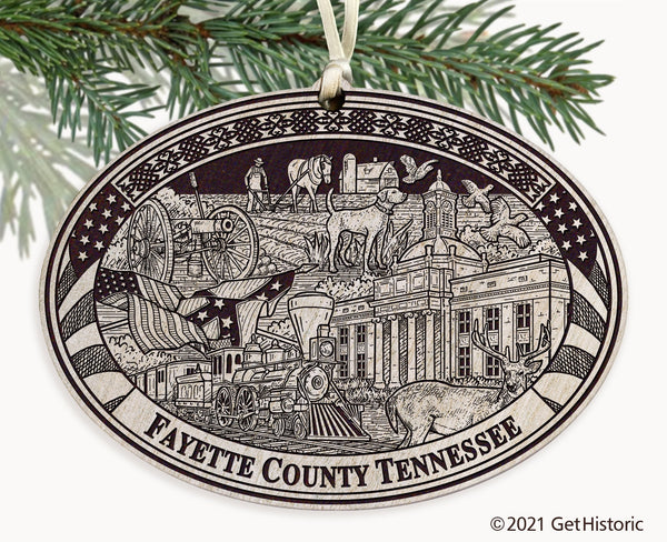 Fayette County Tennessee Engraved Ornament