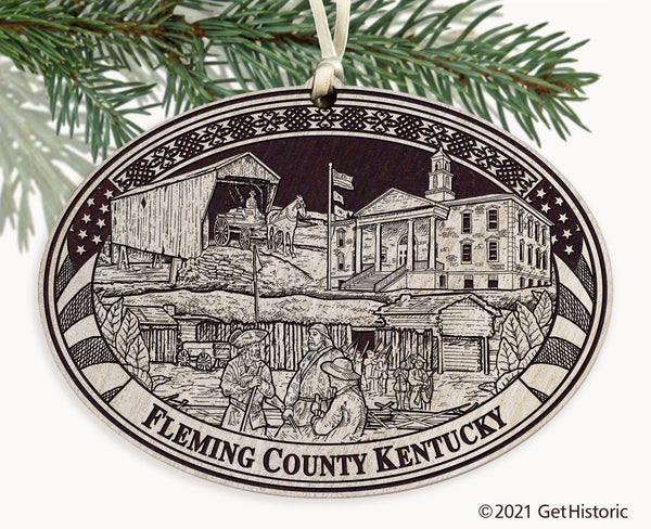 Fleming County Kentucky Engraved Ornament