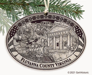 Fluvanna County Virginia Engraved Ornament