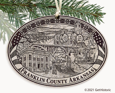 Franklin County Arkansas Engraved Ornament
