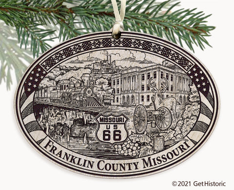 Franklin County Missouri Engraved Ornament