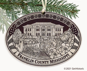 Franklin County Mississippi Engraved Ornament