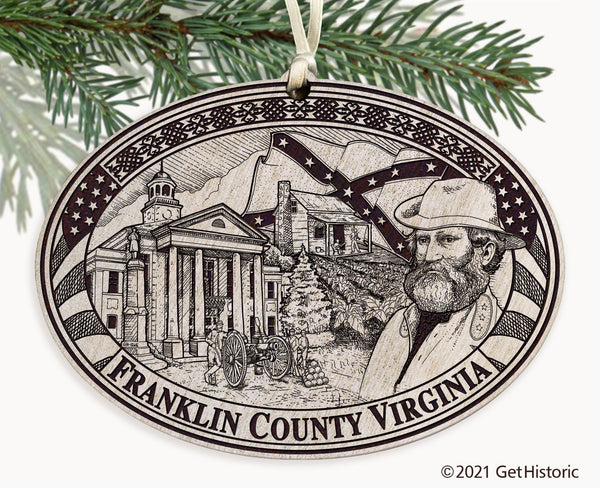 Franklin County Virginia Engraved Ornament
