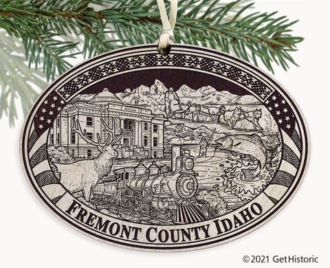 Fremont County Idaho Engraved Ornament