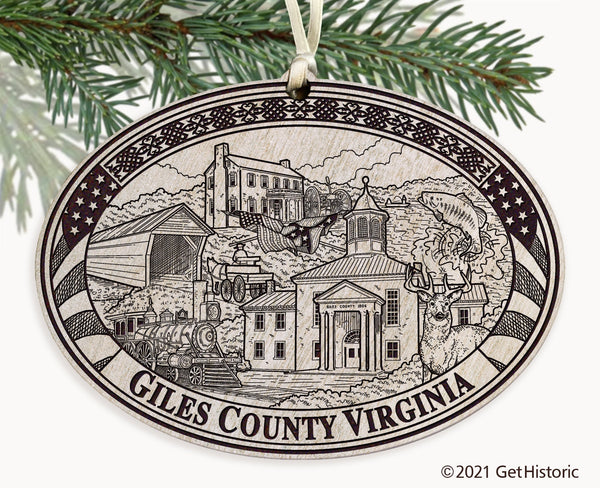 Giles County Virginia Engraved Ornament
