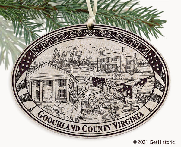 Goochland County Virginia Engraved Ornament