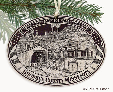 Goodhue County Minnesota Engraved Ornament