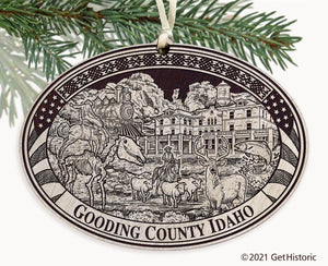 Gooding County Idaho Engraved Ornament