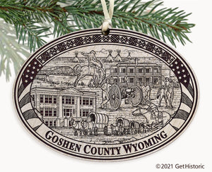 Goshen County Wyoming Engraved Ornament